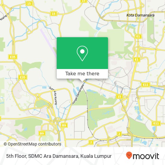 5th Floor, SDMC Ara Damansara map