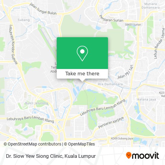 Dr. Siow Yew Siong Clinic map