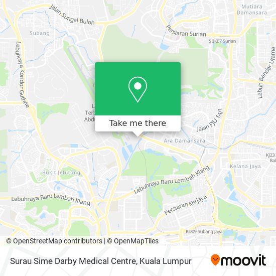 Surau Sime Darby Medical Centre map