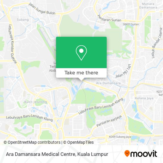 Peta Ara Damansara Medical Centre