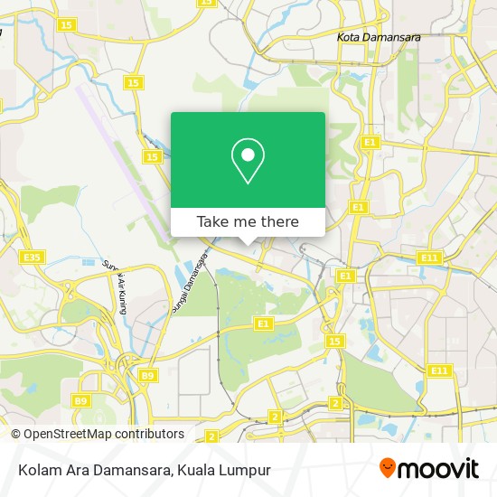 Kolam Ara Damansara map