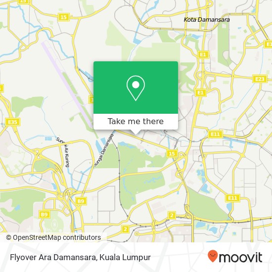 Peta Flyover Ara Damansara