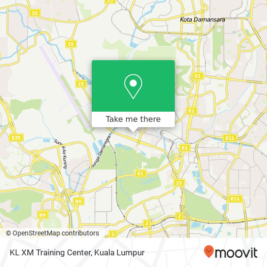 KL XM Training Center map