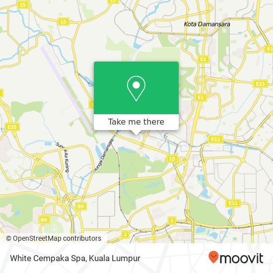 White Cempaka Spa map