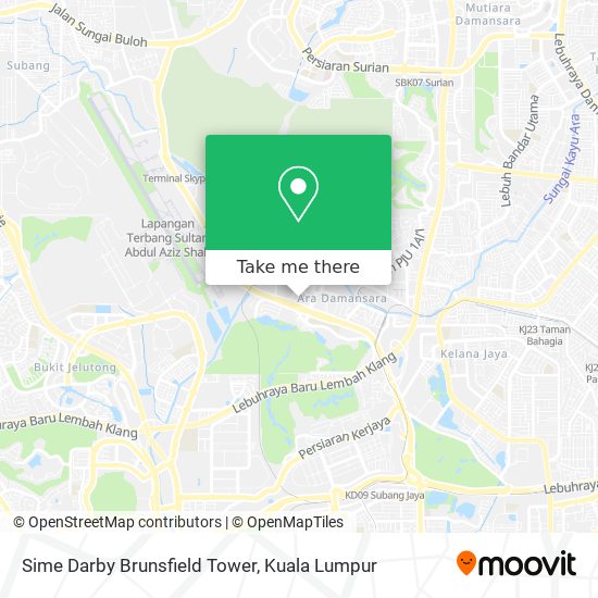 Sime Darby Brunsfield Tower map