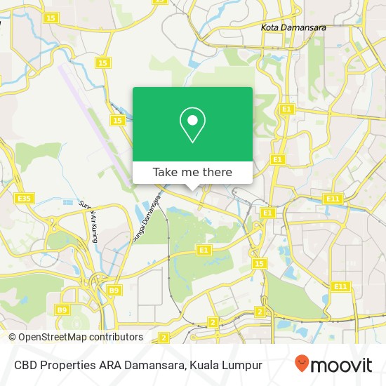 CBD Properties ARA Damansara map