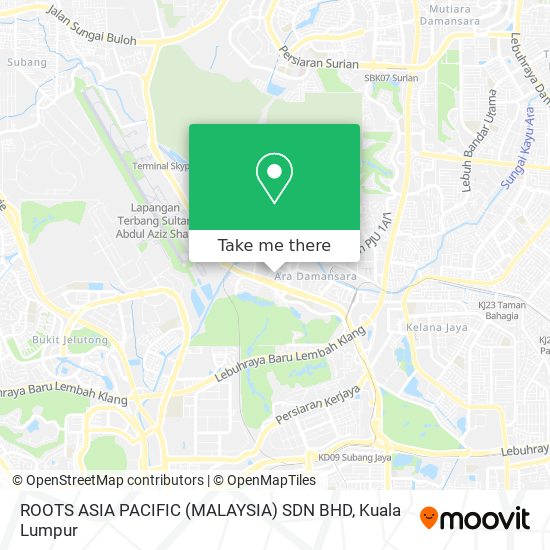 Peta ROOTS ASIA PACIFIC (MALAYSIA) SDN BHD