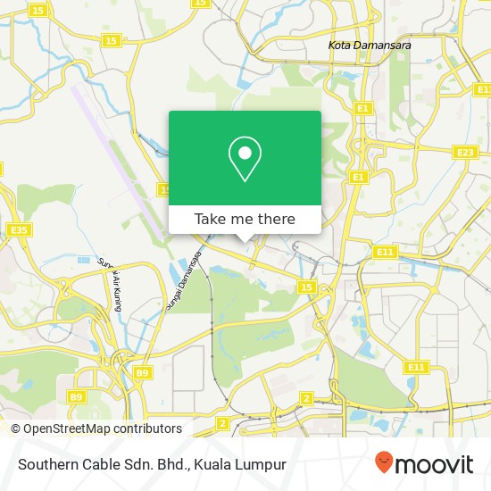 Southern Cable Sdn. Bhd. map