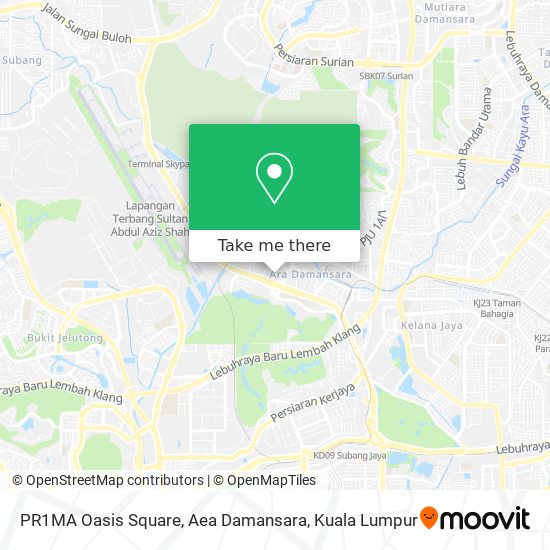 PR1MA Oasis Square, Aea Damansara map