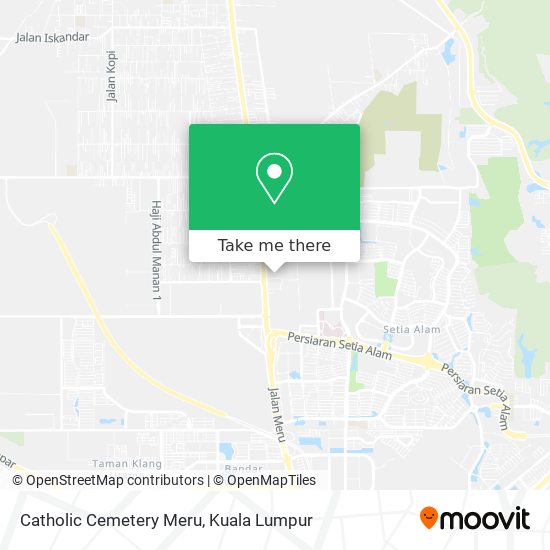 Catholic Cemetery Meru map