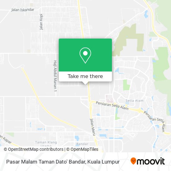 Pasar Malam Taman Dato' Bandar map