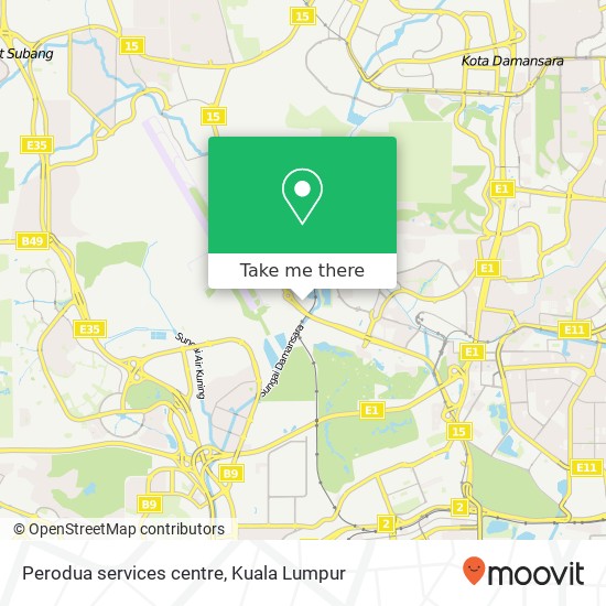 Perodua services centre map