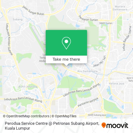 Perodua Service Centre @ Petronas Subang Airport map