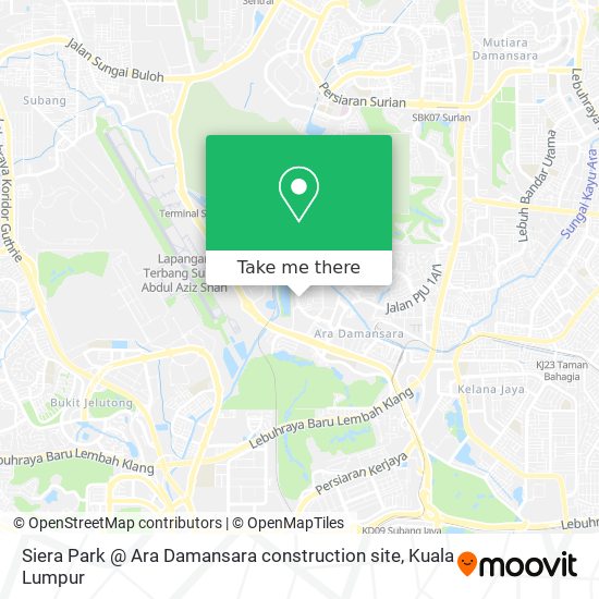 Siera Park @ Ara Damansara construction site map