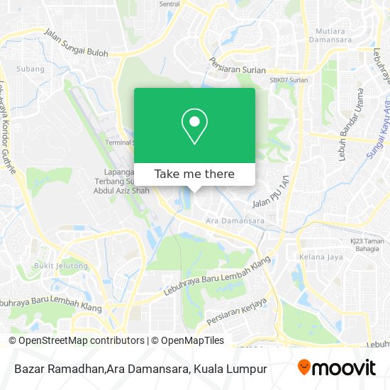 Peta Bazar Ramadhan,Ara Damansara