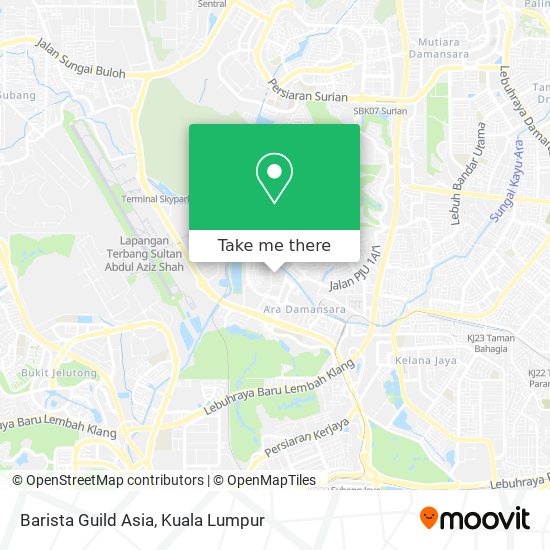 Barista Guild Asia map