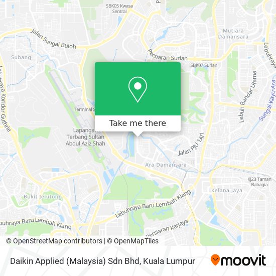 Peta Daikin Applied (Malaysia) Sdn Bhd