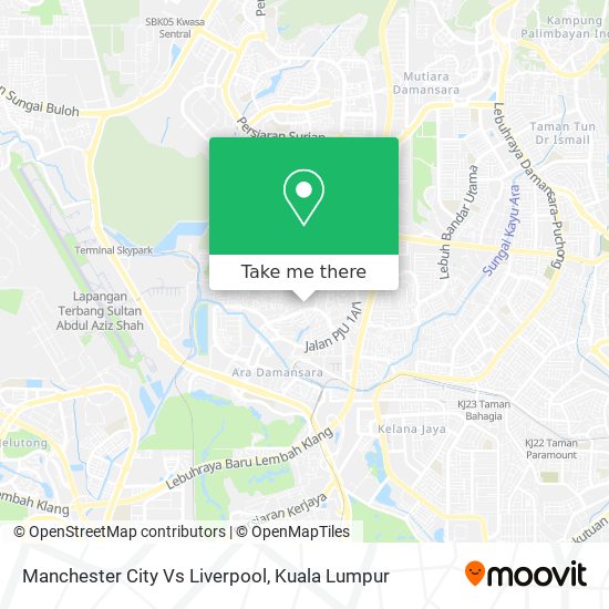 Manchester City Vs Liverpool map