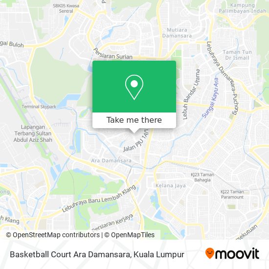 Peta Basketball Court Ara Damansara