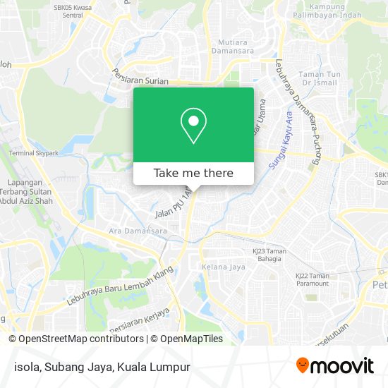 isola, Subang Jaya map