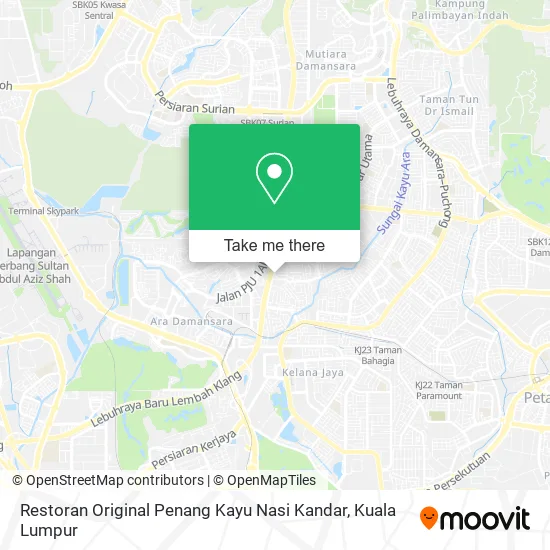 Restoran Original Penang Kayu Nasi Kandar map