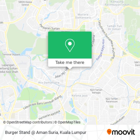 Burger Stand @ Aman Suria map