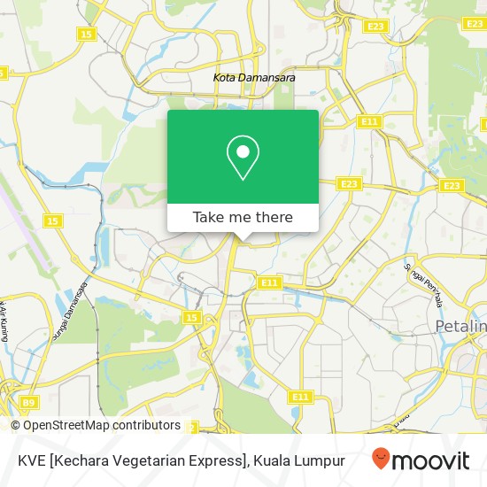 KVE [Kechara Vegetarian Express] map