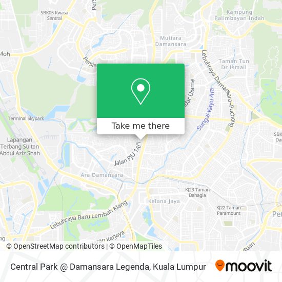 Peta Central Park @ Damansara Legenda