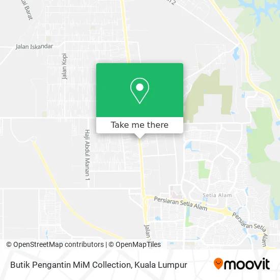 Butik Pengantin MiM Collection map