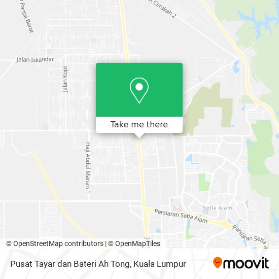 Pusat Tayar dan Bateri Ah Tong map