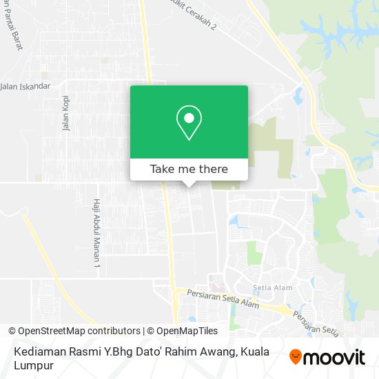 Kediaman Rasmi Y.Bhg Dato' Rahim Awang map
