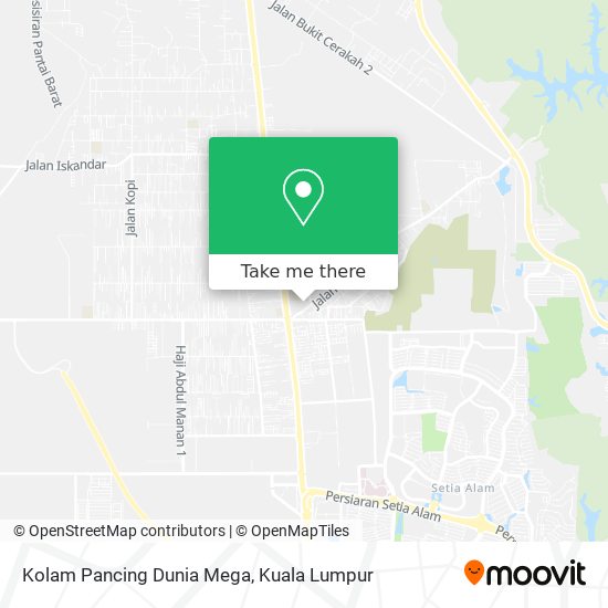 Kolam Pancing Dunia Mega map