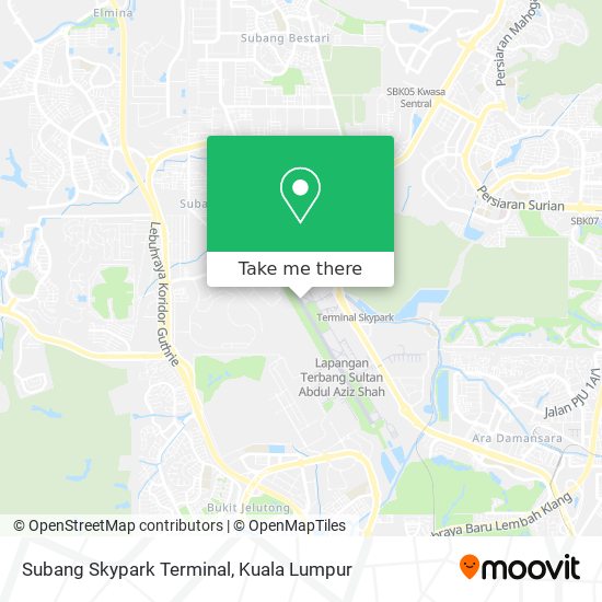 Peta Subang Skypark Terminal