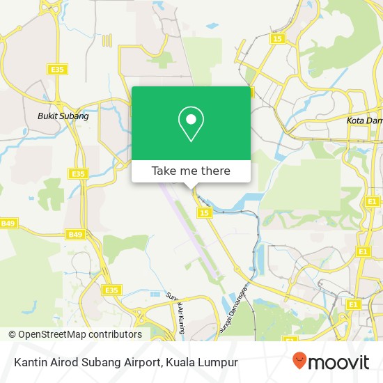 Kantin Airod Subang Airport map