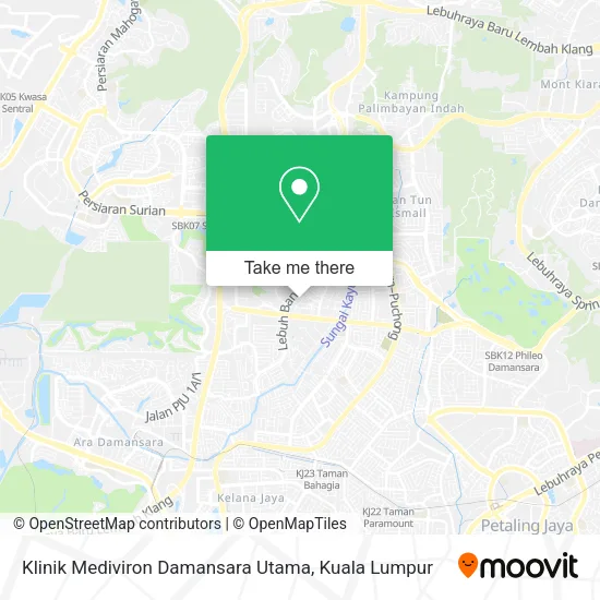 Klinik Mediviron Damansara Utama map