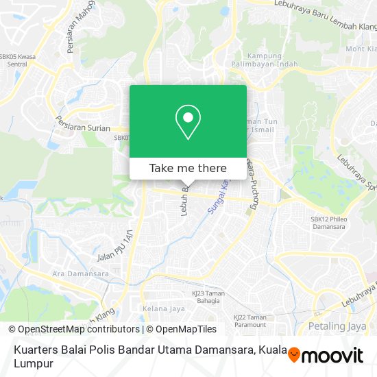 Kuarters Balai Polis Bandar Utama Damansara map
