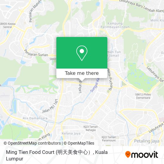 Ming Tien Food Court map