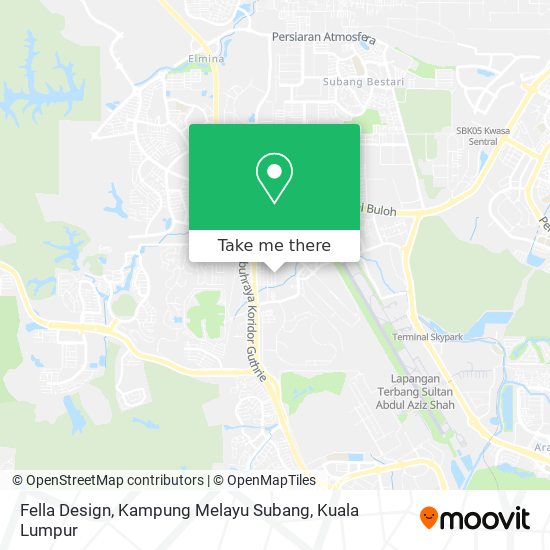 Peta Fella Design, Kampung Melayu Subang