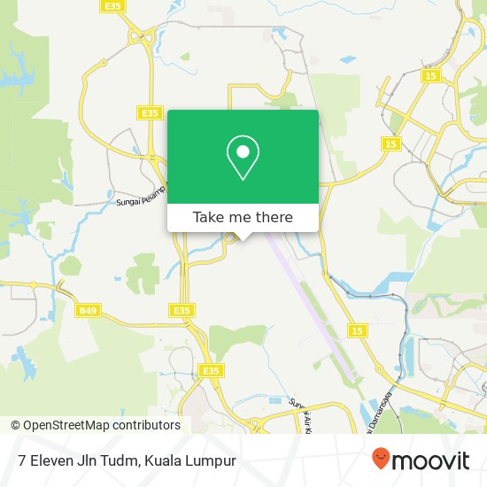 7 Eleven Jln Tudm map