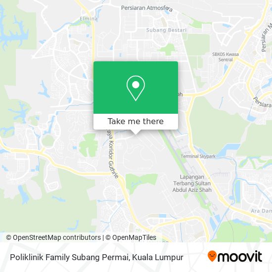 Peta Poliklinik Family Subang Permai