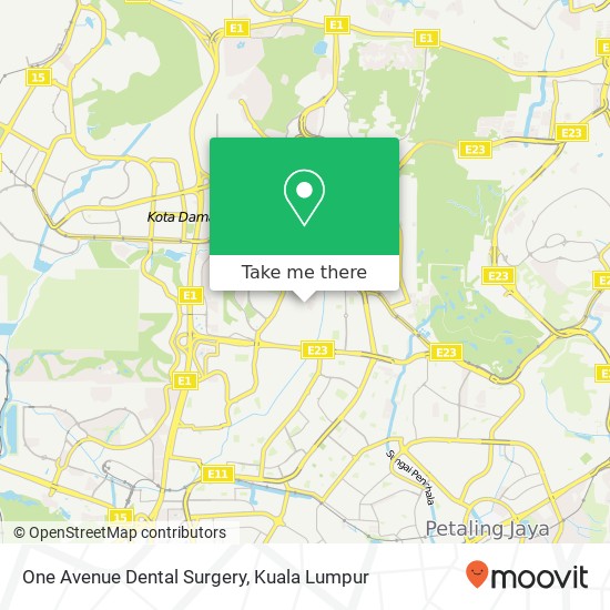 One Avenue Dental Surgery map