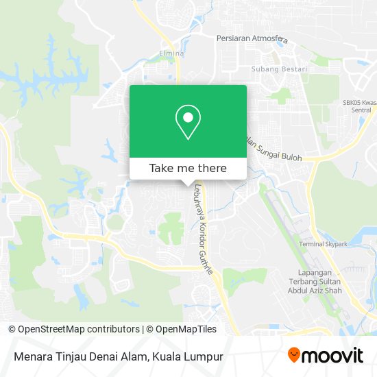 Menara Tinjau Denai Alam map