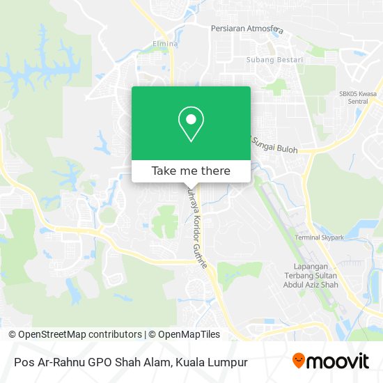 Peta Pos Ar-Rahnu GPO Shah Alam