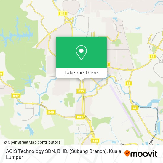 ACIS Technology SDN. BHD. (Subang Branch) map