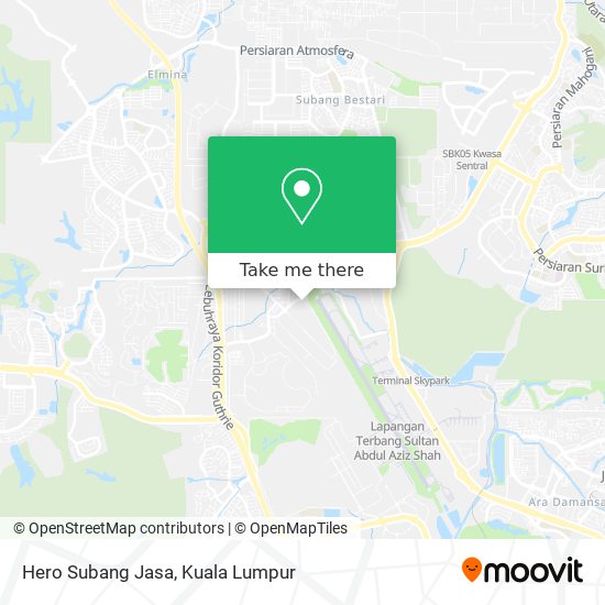 Hero Subang Jasa map