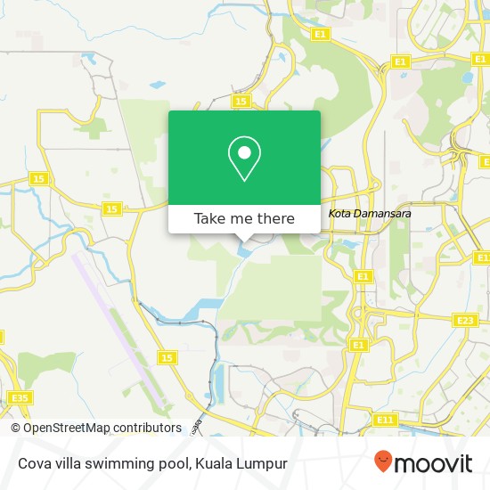 Cova villa swimming pool map