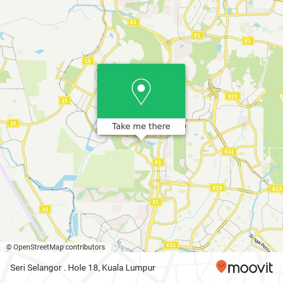 Peta Seri Selangor . Hole 18