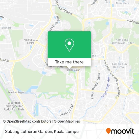 Peta Subang Lutheran Garden