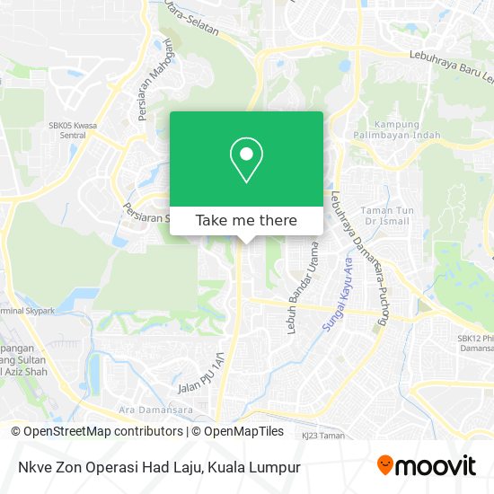 Nkve Zon Operasi Had Laju map