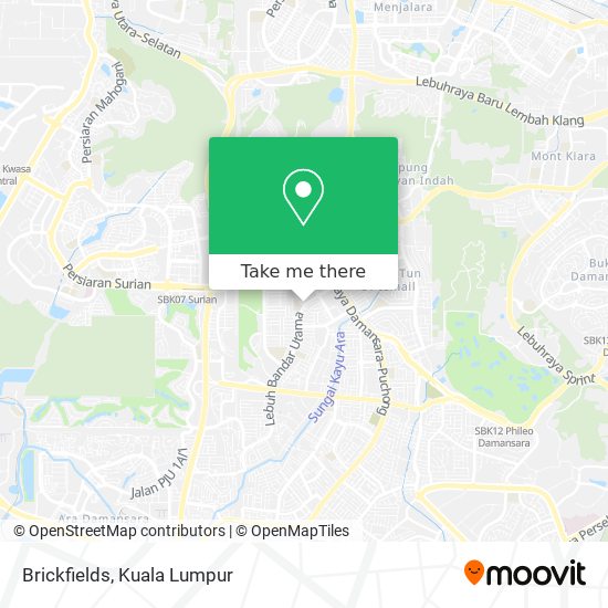 Brickfields map